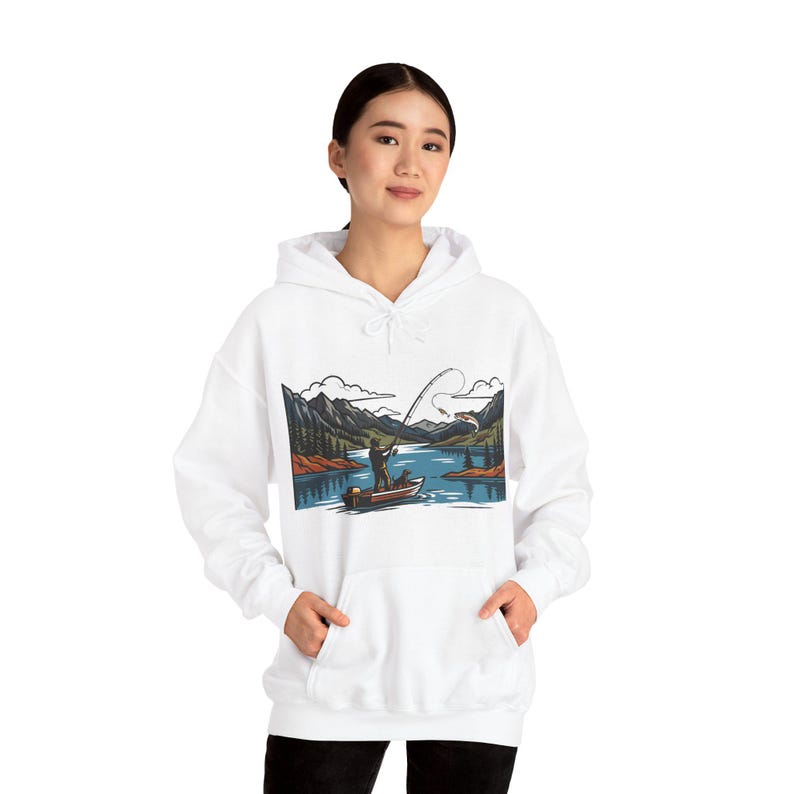 Fishing Rod Lake Life - Hoodie zdjęcie 6