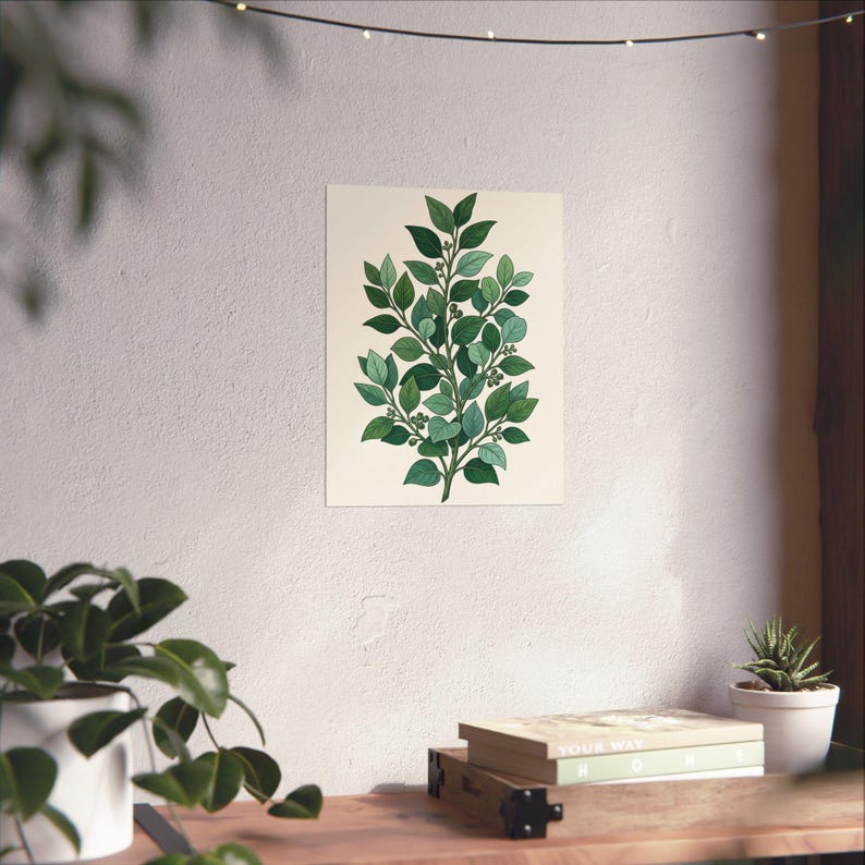 Botanical Eucalyptus Branch - Poster zdjęcie 6