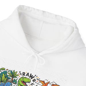 Dinosaur Rawr Kids Fun - Hoodie image 3
