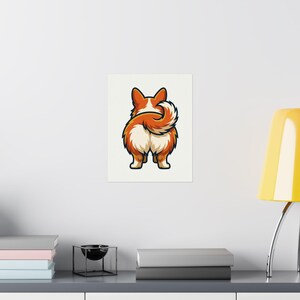 Cute Corgi Butt Dog Lover - Poster imagen 8