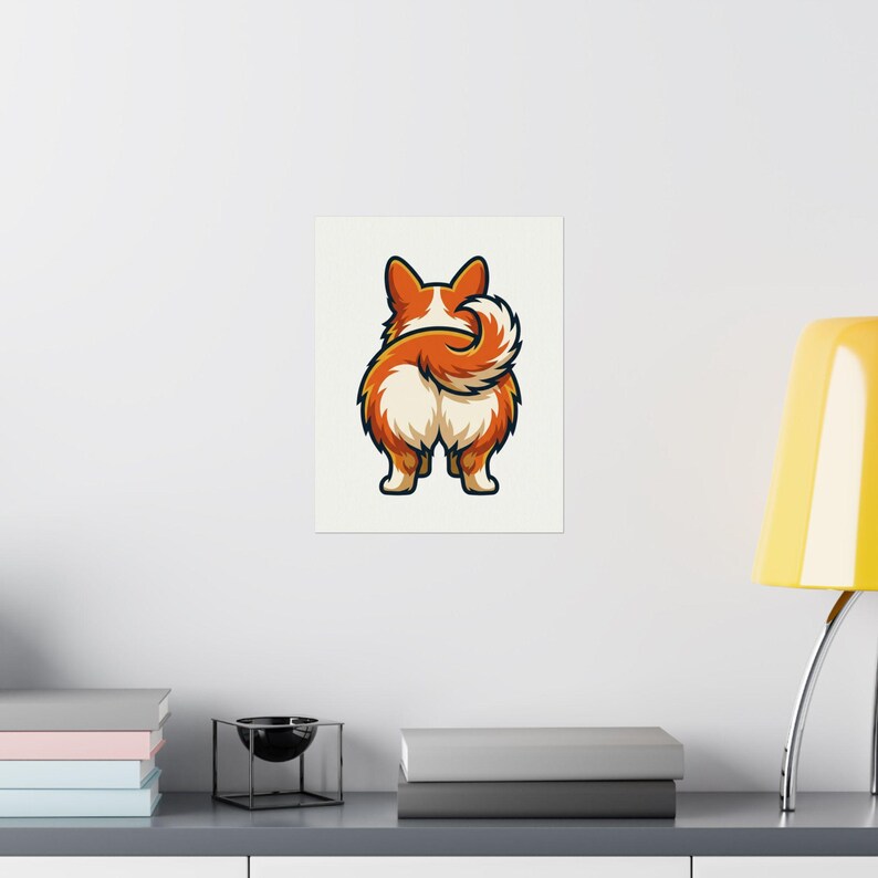 Cute Corgi Butt Dog Lover - Poster imagen 8