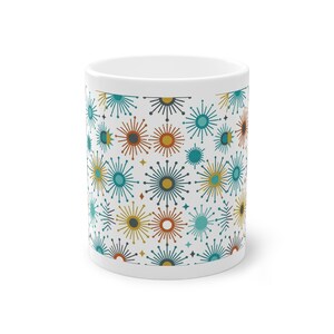 Mid-Century Modern Sunburst Pattern - Mug image 1