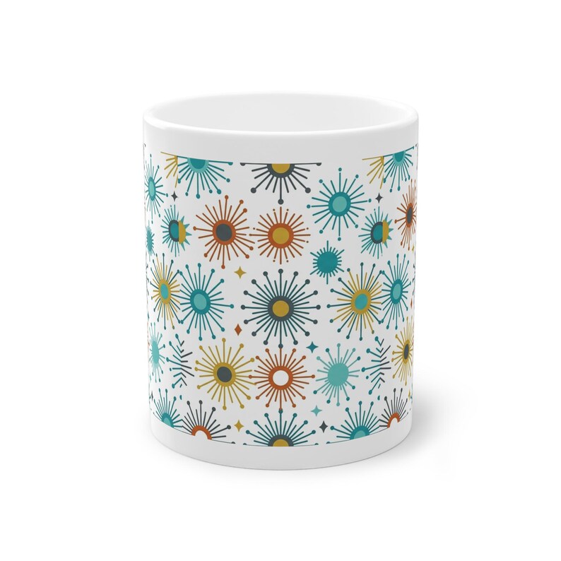 Mid-Century Modern Sunburst Pattern - Mug image 1