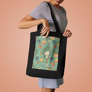 Salty Hair Don't Care Beach Tote Bag, Summer Canvas Tote, Beach Bag Gift, Ocean Lover Bag, Vacation Essential image 4