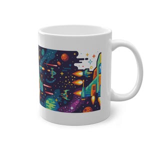 Retro Arcade Spaceship - Mug image 3