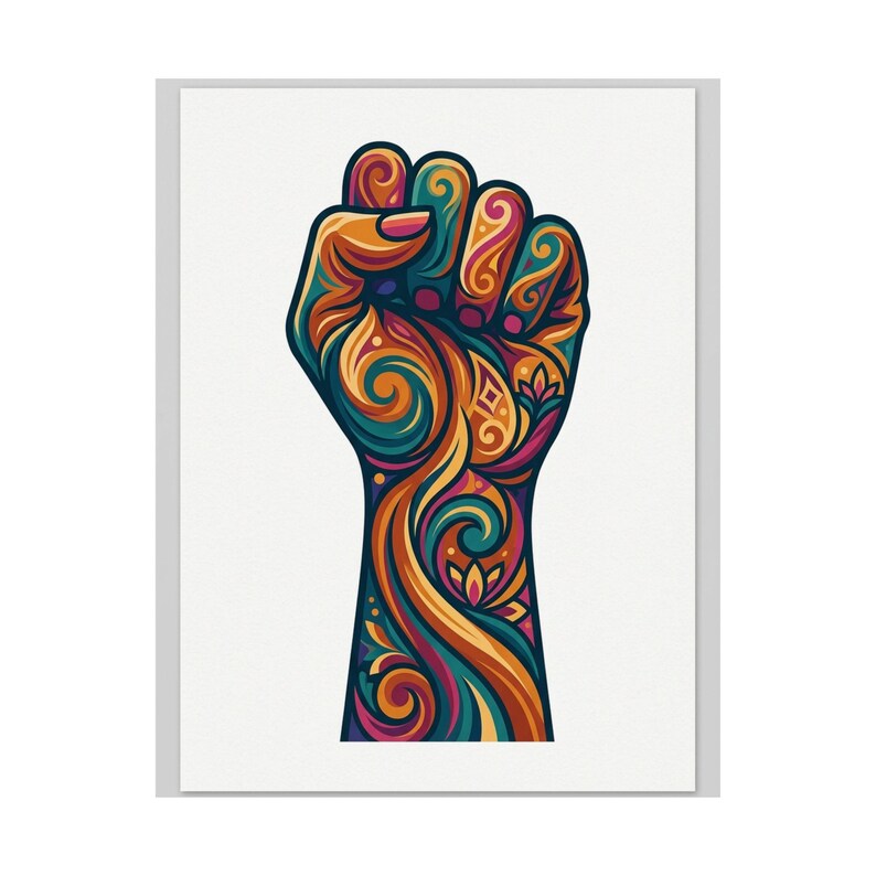 Feminist Girl Power Fist - Poster immagine 2