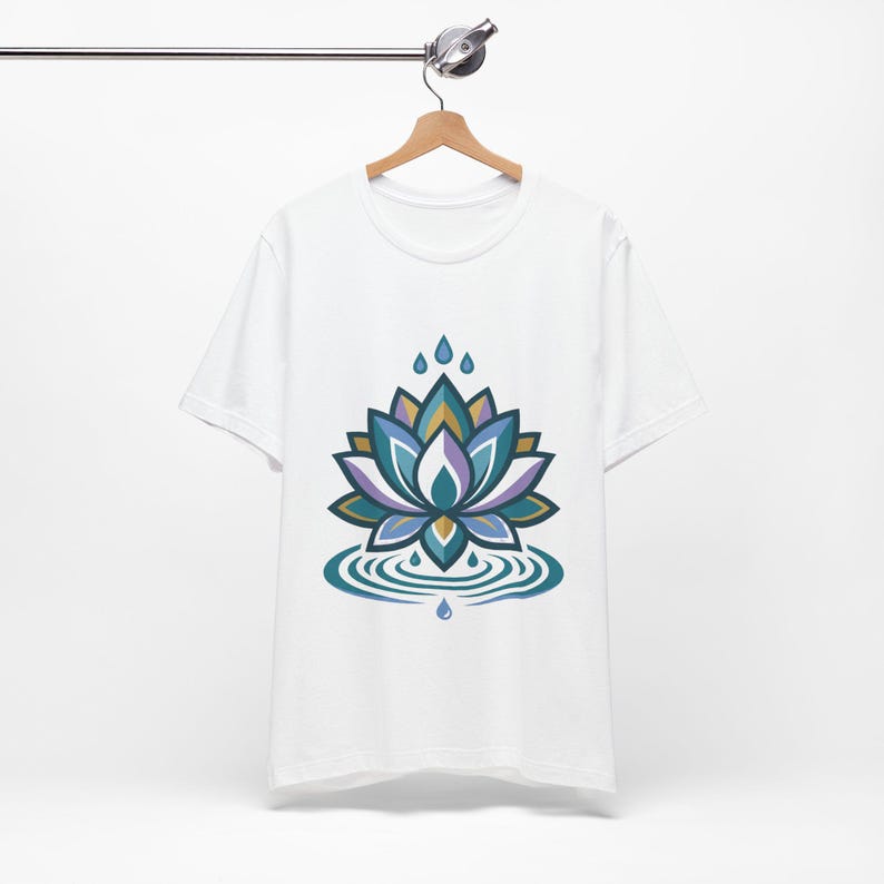 Zen Lotus Flower Mindfulness - Tshirt image 2