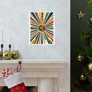 Mid-Century Modern Sunburst Pattern - Poster image 7