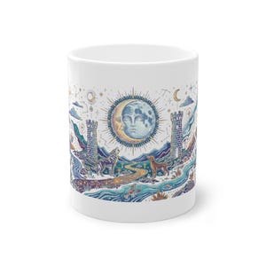 Tarot Card The Moon Mystical - Mug image 1