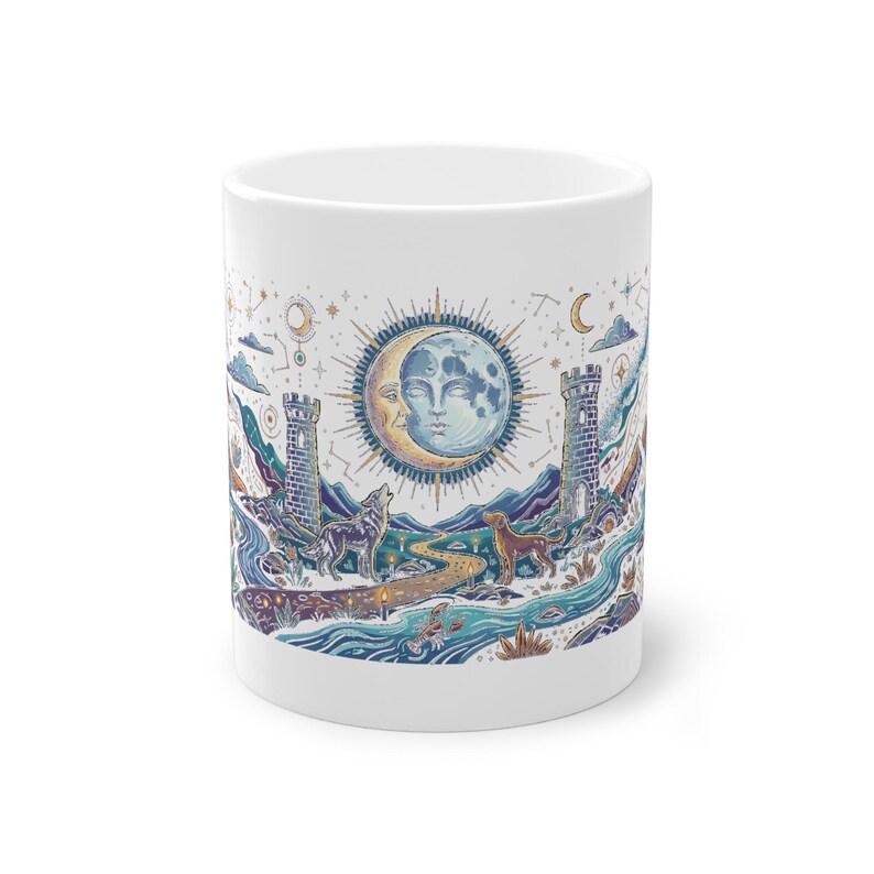 Tarot Card The Moon Mystical - Mug image 1