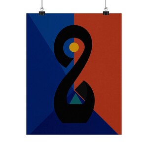 Minimalist Poster, Less is More Wall Art, Modern Minimalist Decor, Abstract Typography Print, Scandinavian Interior Desi image 1