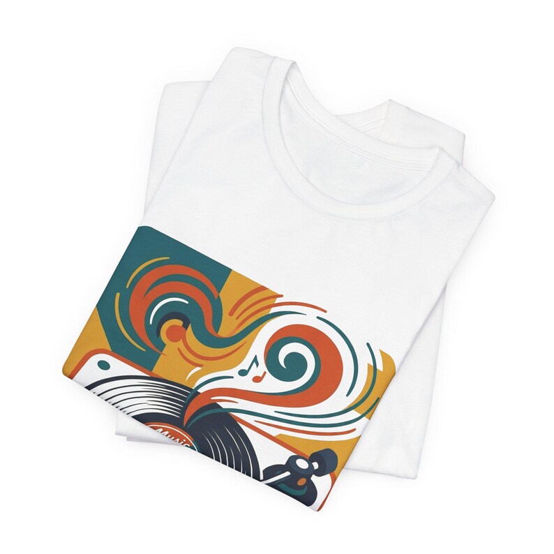 Retro Vinyl Record Music Lover - Tshirt zdjęcie 2