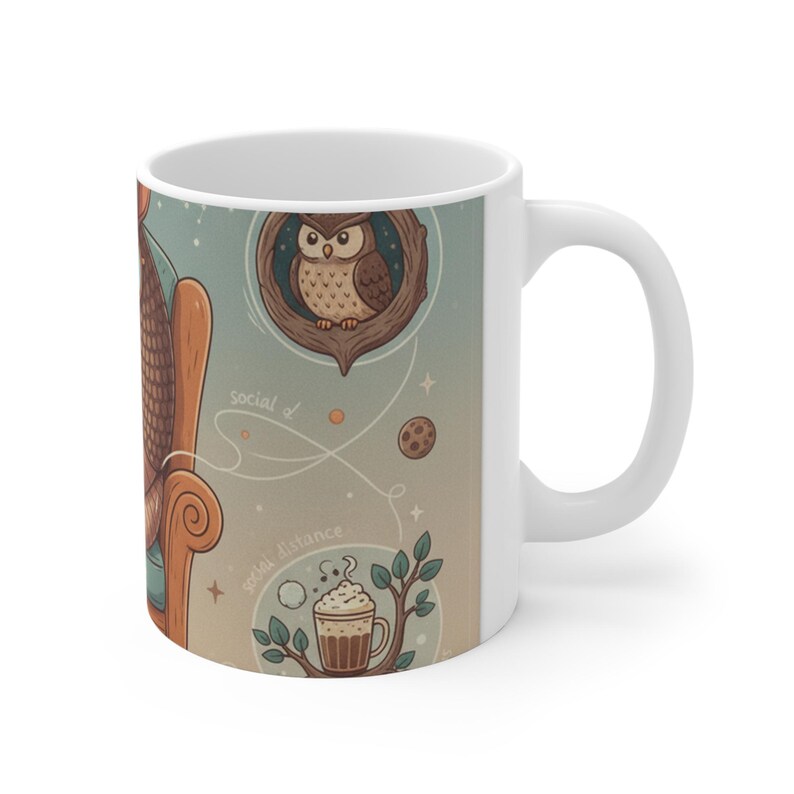 Socially Distanced Since Birth Mug, Funny Introvert Coffee Mug, Introvert Gift, Funny Mug, Gift For Introvert, Anti Soci image 3