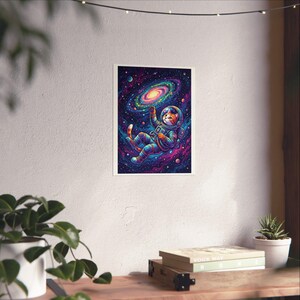 Cosmic Astronaut Cat Exploring Galaxies - Poster 画像 6