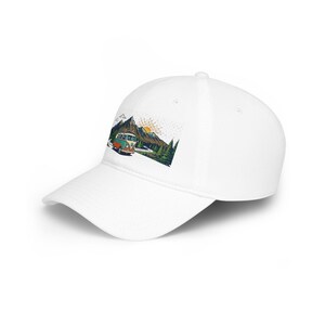 Vintage Travel Camper Van Mountains - Cap afbeelding 2