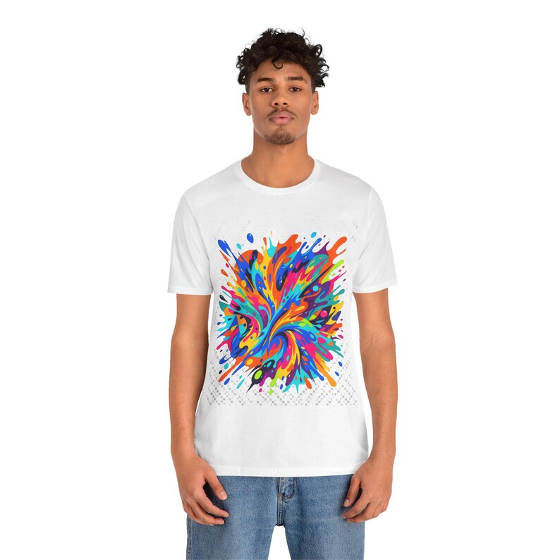 Abstract Paint Splash Colorful - Tshirt image 6