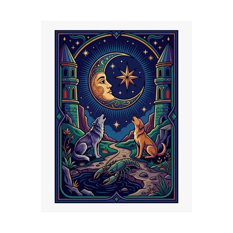 Tarot Card The Moon Mystical - Poster image 2