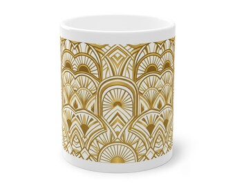 Art Deco Golden Geometry 1920S - Mug