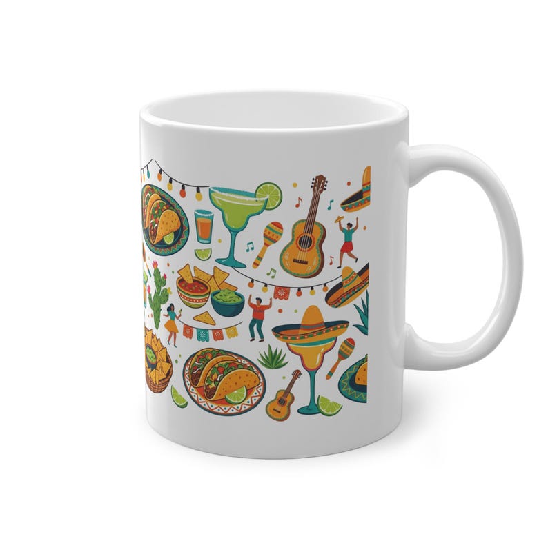 Tacos And Tequila Fiesta - Mug image 3