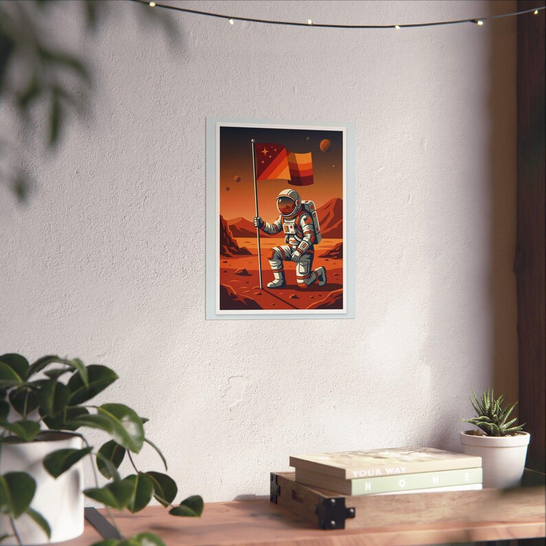 Astronaut Planting Flag On Mars - Poster image 6