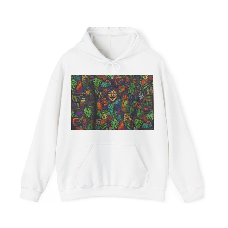 Crazy Cat Lady Hoodie - Funny Cat Lover Pullover, Cute Cat Mom Gift, Cat Apparel, Feline Obsession Sweatshirt afbeelding 1