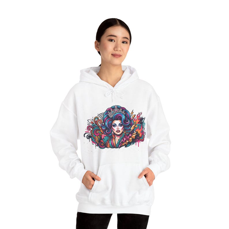 Drag Queen Fabulous Portrait - Hoodie 画像 6