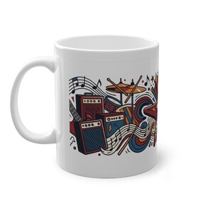 Electric Guitar Rock On - Mug afbeelding 2