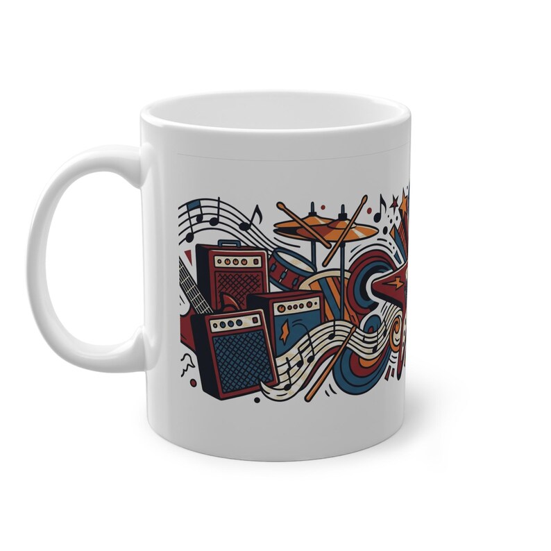 Electric Guitar Rock On - Mug afbeelding 2