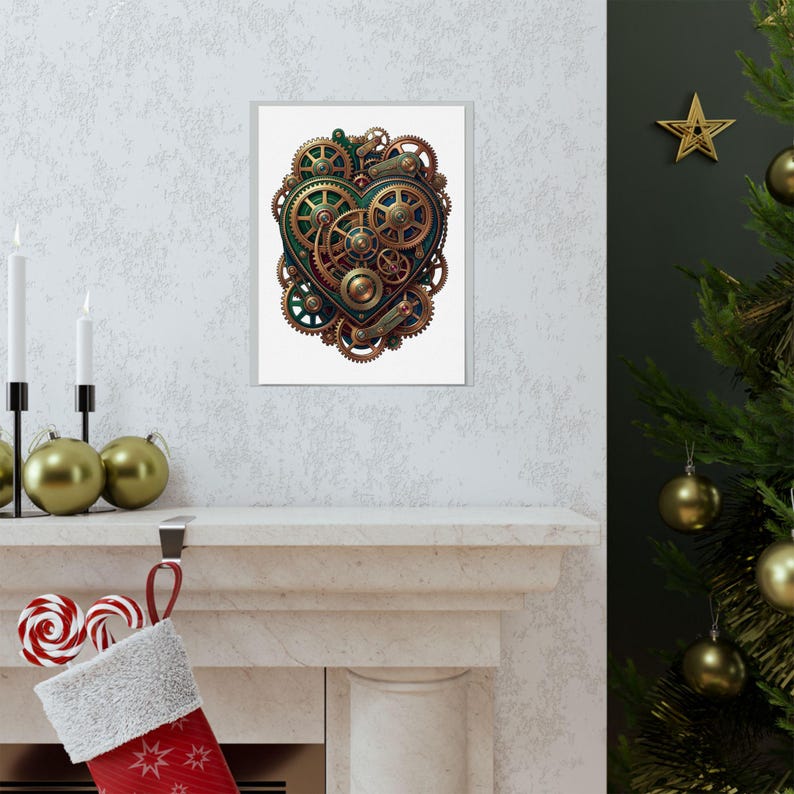 Steampunk Gears And Clockwork Brass - Poster imagem 7
