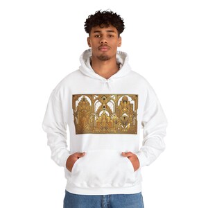 Art Deco Golden Geometry 1920S - Hoodie image 7