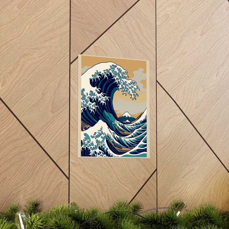 Japanese Wave Kanagawa Style - Poster Bild 5