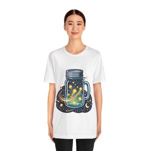 Mason Jar Fireflies Night - Tshirt afbeelding 4