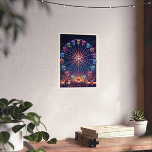 Carnival Ferris Wheel Night Lights - Poster image 6