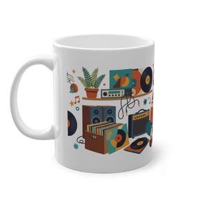 Retro Vinyl Record Music Lover - Mug image 2