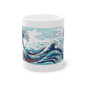 Japanese Wave Kanagawa Style - Mug immagine 1