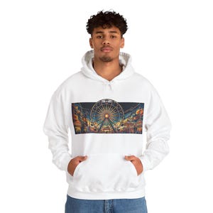 Carnival Ferris Wheel Night Lights - Hoodie zdjęcie 7