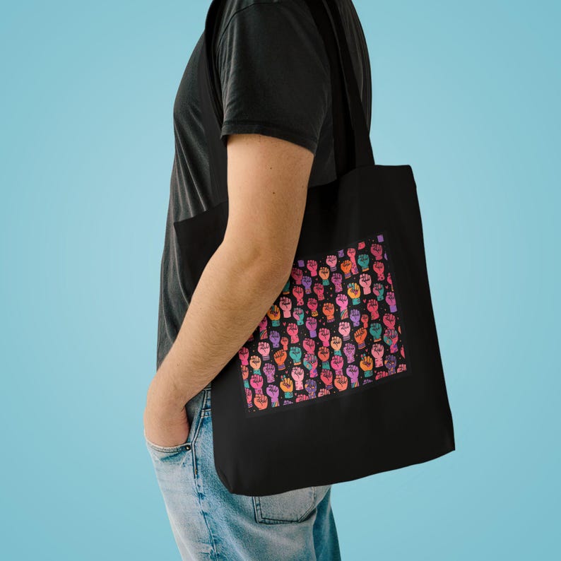 Feminist Girl Power Fist - Tote Bag image 3