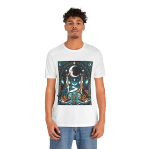 Tarot Card The Moon Mystical - Tshirt image 5