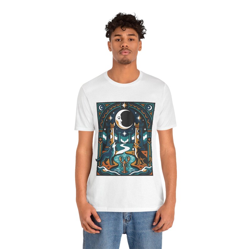 Tarot Card The Moon Mystical - Tshirt image 5