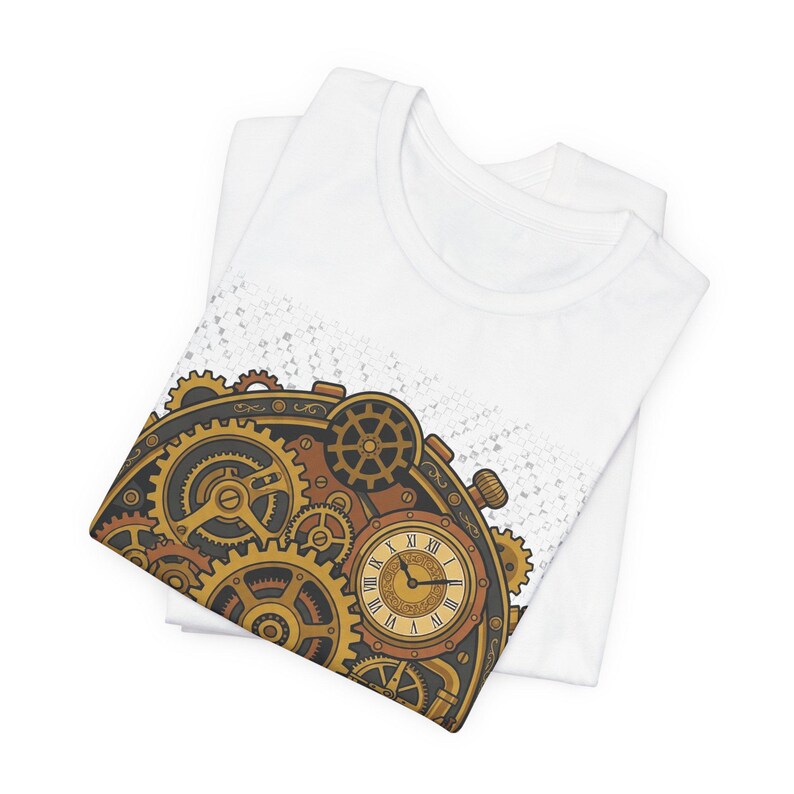Steampunk Gears And Clockwork Brass - Tshirt Bild 2