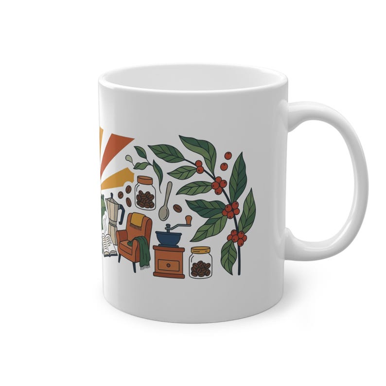 Motivational Quote Rise And Grind - Mug immagine 3