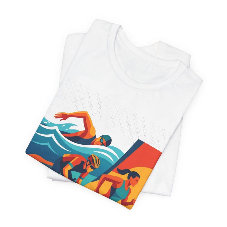 Triathlon Swim Bike Run - Tshirt imagem 2