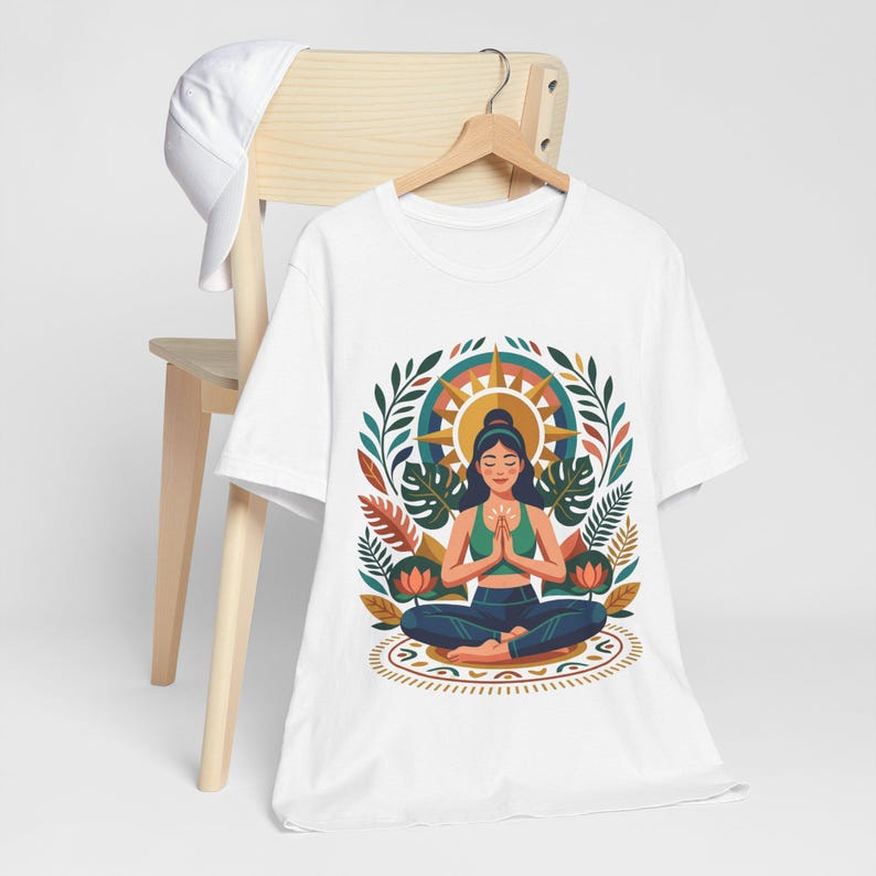 Yoga Pose Namaste - Tshirt image 4