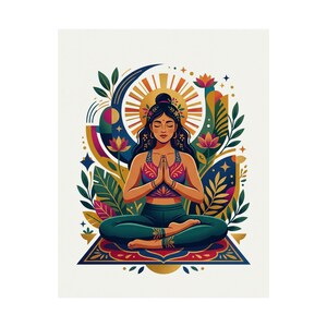 Yoga Pose Namaste - Poster Bild 2
