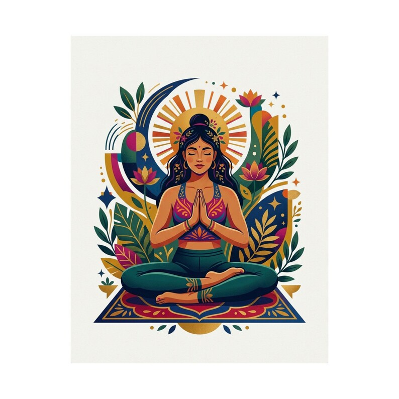 Yoga Pose Namaste - Poster Bild 2