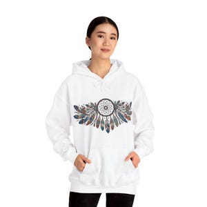 Boho Dreamcatcher Feathers - Hoodie image 5