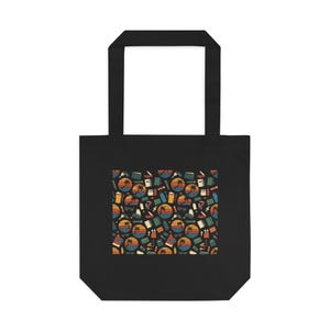 Retro Sunset Palm Tree Ocean - Tote Bag 画像 1