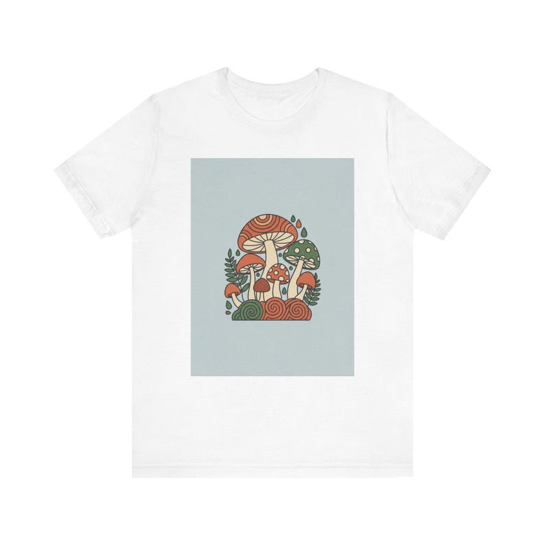 Cottagecore T-Shirt Live Simply Mushroom Aesthetic Shirt Fairycore Mushroom Lover Gift Nature Tee afbeelding 1