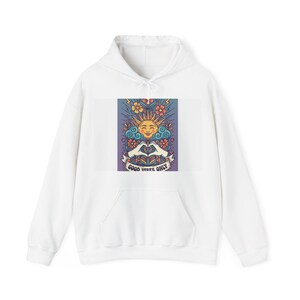 Good Vibes Only Hoodie | Streetwear Aesthetic Sweatshirt | Positive Energy Graphic Pullover | 90s Vintage Style Unisex image 1