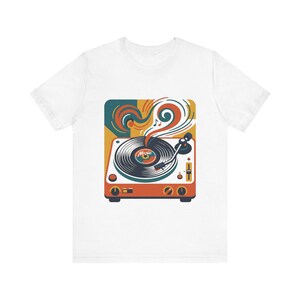 Retro Vinyl Record Music Lover - Tshirt zdjęcie 1